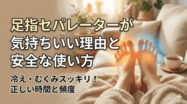 足指セパレーターが気持ちいい理由と安全な使い方