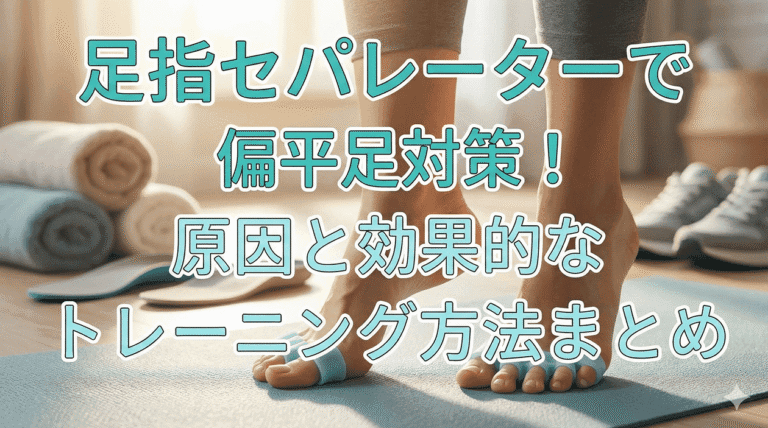 足指セパレーターで偏平足の原因と効果的なトレーニング方法まとめ
