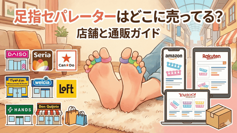足指セパレーターはどこに売ってる?店舗と通販ガイド