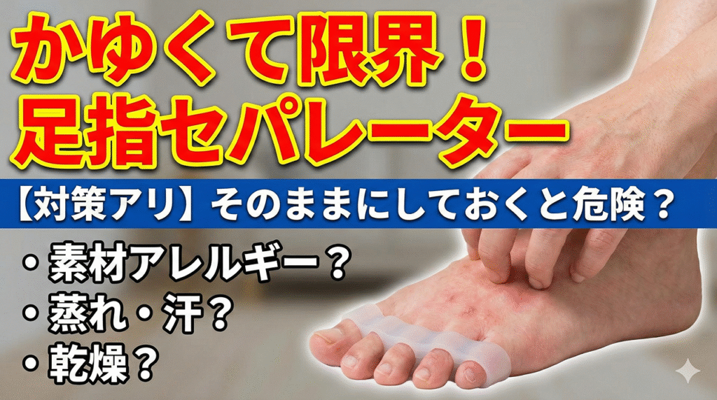 足指セパレーターがかゆい時