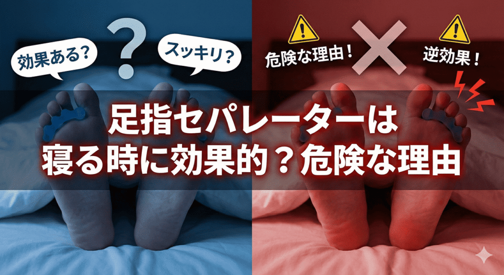 足指セパレーターは寝る時に効果的？危険な理由