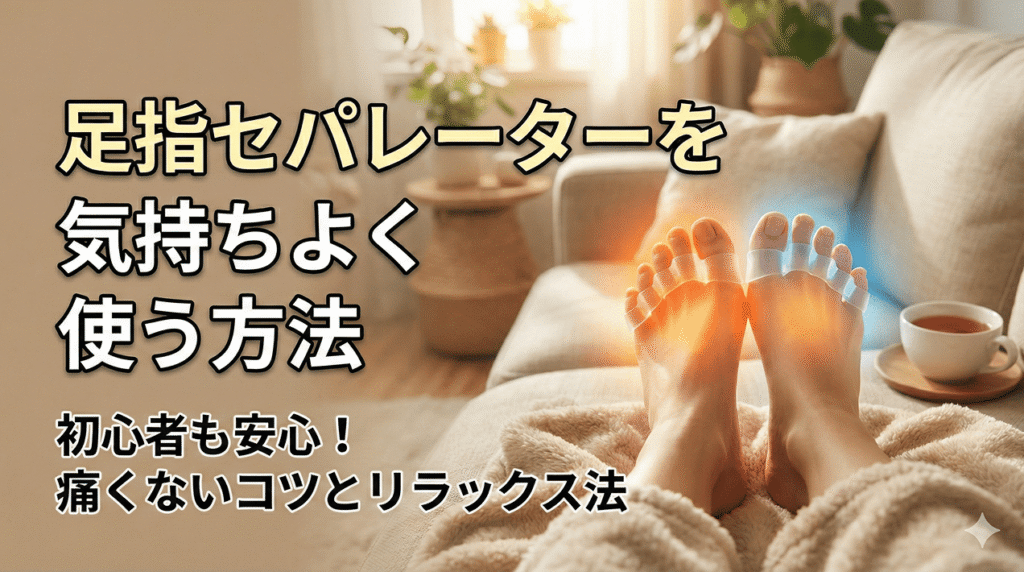 足指セパレーターを気持ちよく使う方法