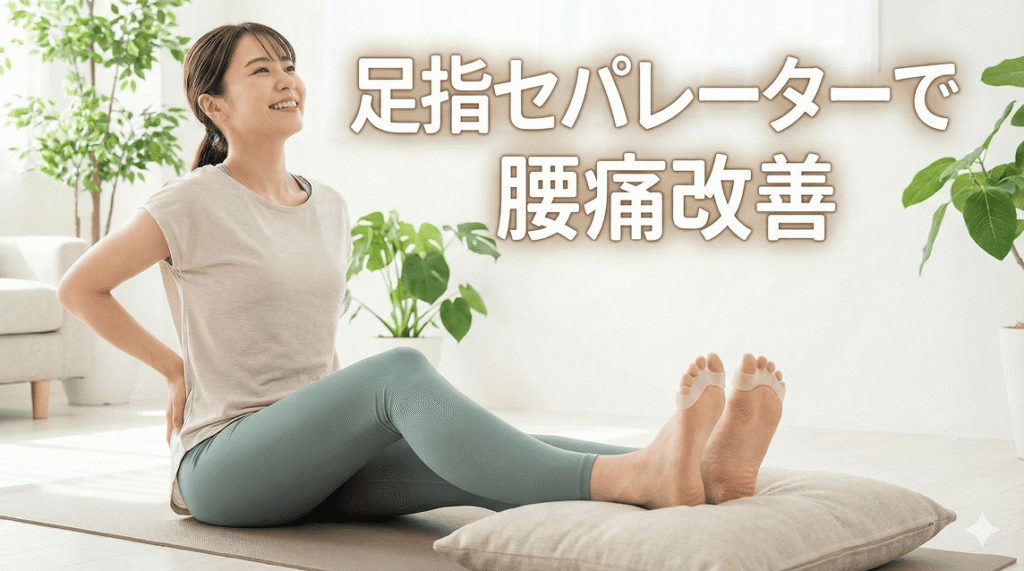 足指セパレーターで腰痛改善
