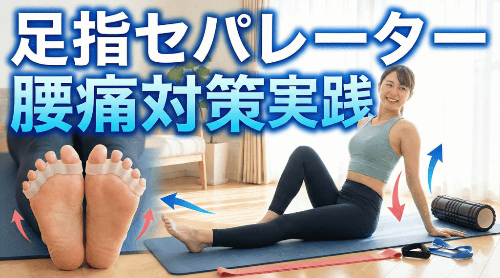 足指セパレーター腰痛対策実践